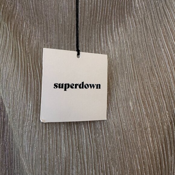 Superdown Hailee High Slit Maxi Dress in Champagne - XS - Picture 8 of 12